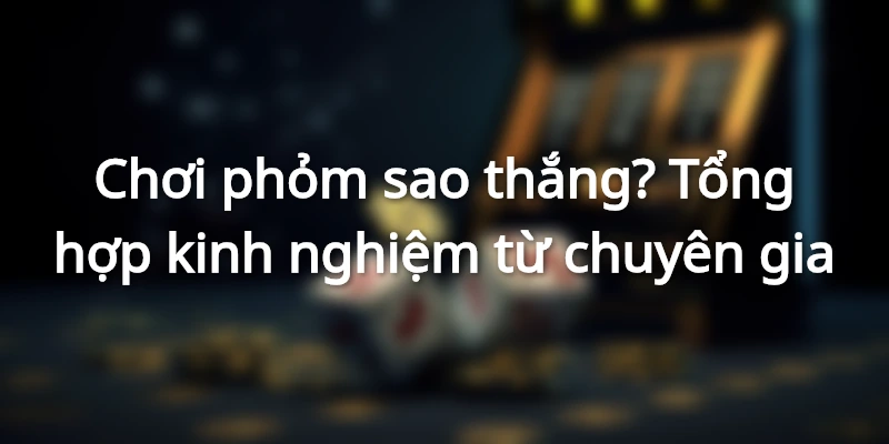 Chơi phỏm sao thắng? Tổng hợp kinh nghiệm từ chuyên gia