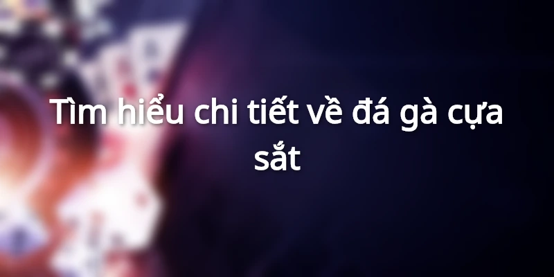 Tìm hiểu chi tiết về đá gà cựa sắt