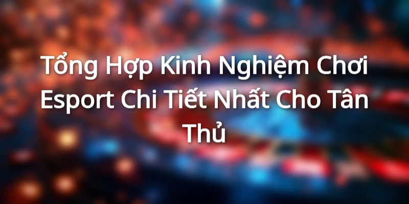 Tổng Hợp Kinh Nghiệm Chơi Esport Chi Tiết Nhất Cho Tân Thủ