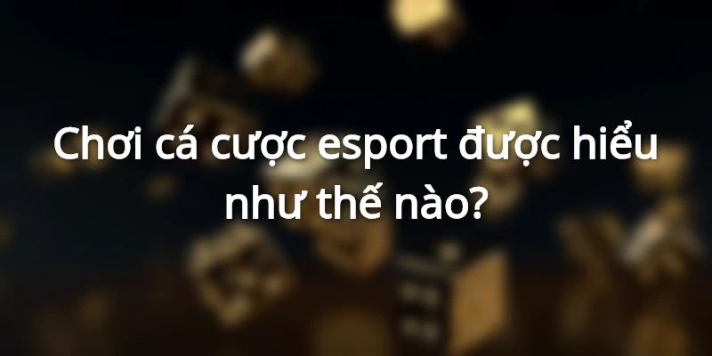 Chơi cá cược esport được hiểu như thế nào?