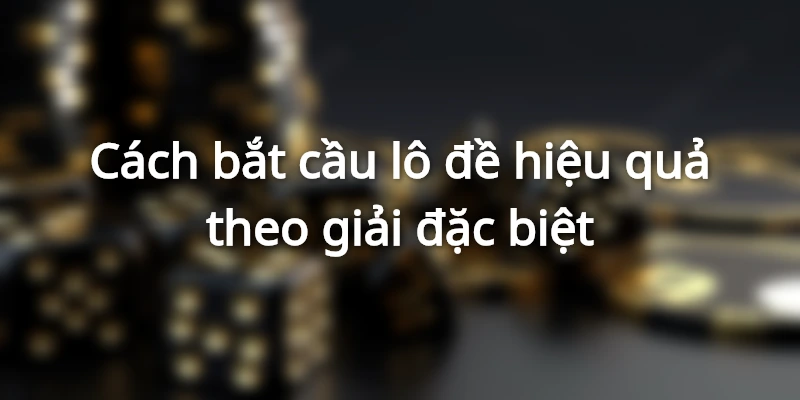 Hướng dẫn bắt cầu lô đề theo giải đặc biệt