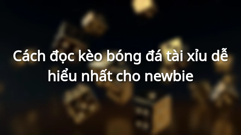 Cách đọc kèo bóng đá tài xỉu dễ hiểu nhất cho newbie