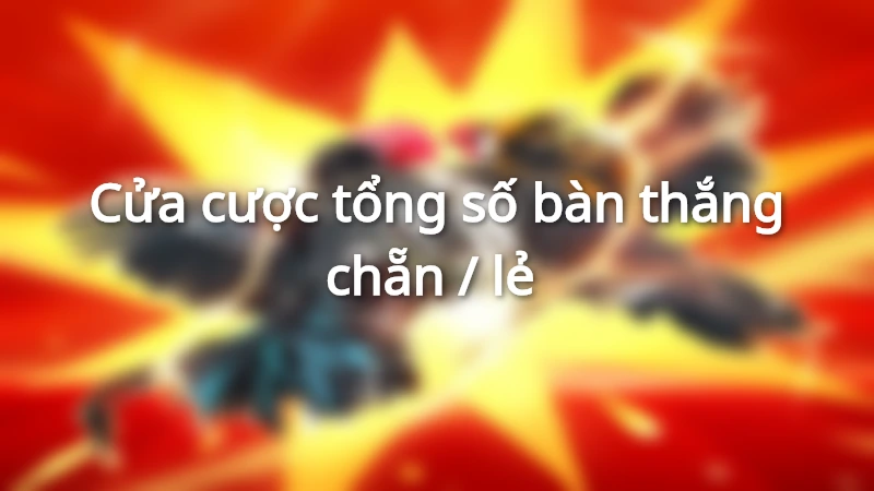 Tổng hợp các cửa đặt cược chẵn lẻ bàn thắng từ nhà cái